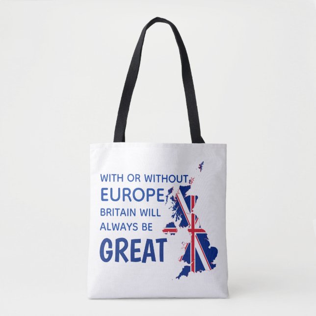 GREAT BRITAIN BREXIT EUROPE TOTE BAG (Front)