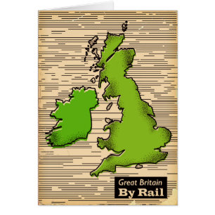 Great Britain By Rail travel poster