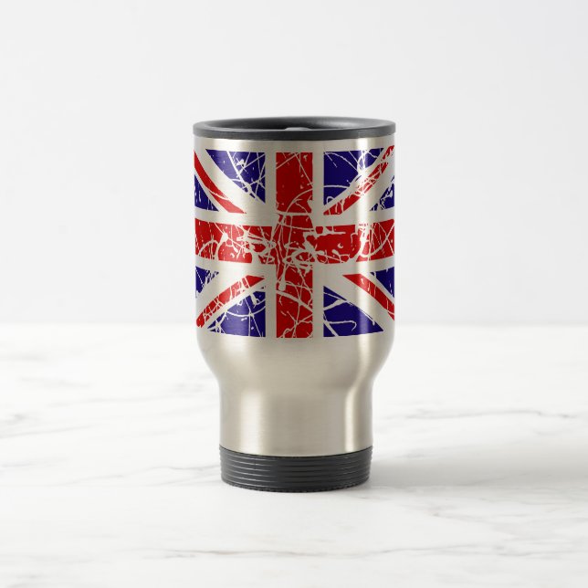 Great Britain Flag Travel Mug (Center)