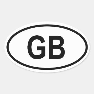 Great Britain "GB" Oval Sticker
