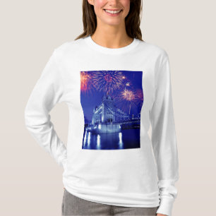 Great Britain, London. Fireworks over the Tower T-Shirt
