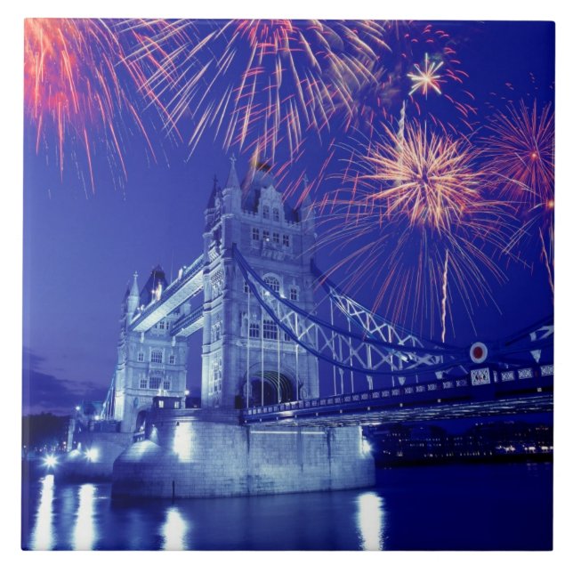 Great Britain, London. Fireworks over the Tower Tile (Front)