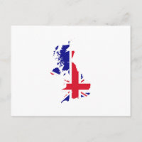 Great Britain Map Flag