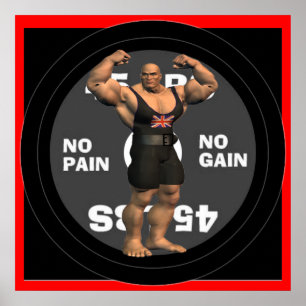 Great Britain Powerlifter Poster