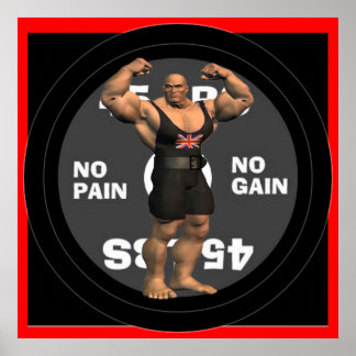 Great Britain Powerlifter Poster