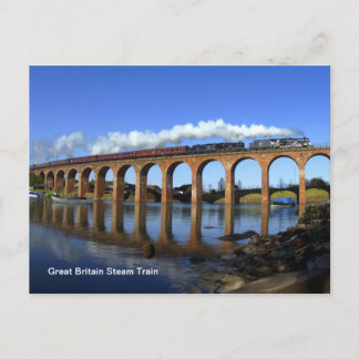 Great Britain Steam Train Postcard