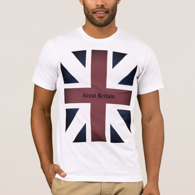 Great Britain T-Shirt - 1707 Flag (Fog Effect) (Front)