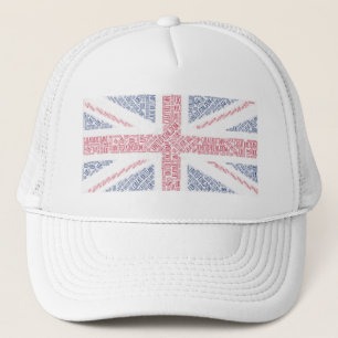 Great Britain United Kingdom UK union flag Trucker Hat
