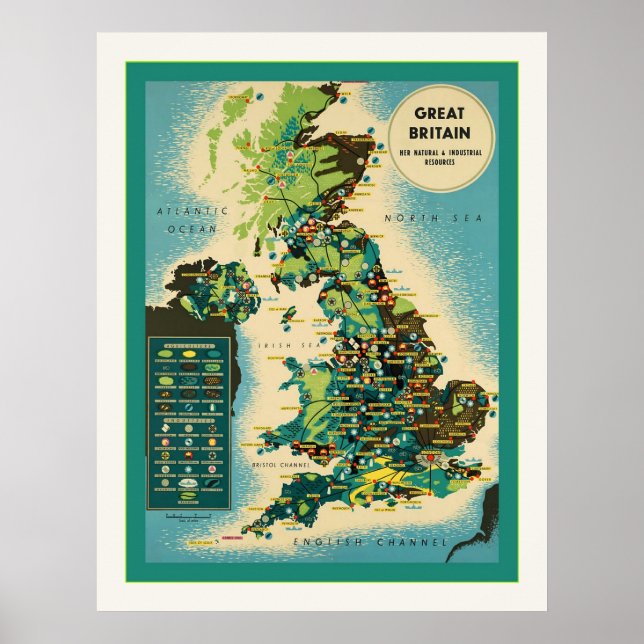 Great Britain ~ Vintage British Travel Poster (Front)