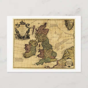 Great BritainPanoramic MapGreat Britain Postcard