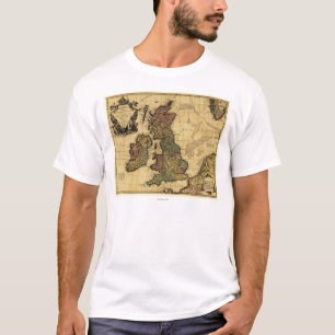 Great BritainPanoramic MapGreat Britain T-Shirt