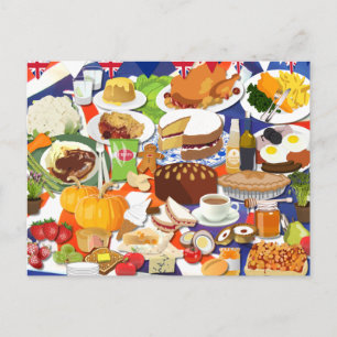Great British Food Postcard