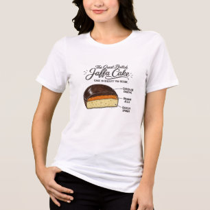 Great British Jaffa Cake - Cake or Biscuit? Tri-Blend Shirt