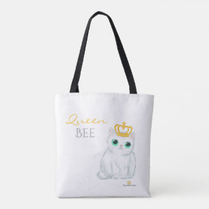 Great British Kittens - Cute white cat tote bag