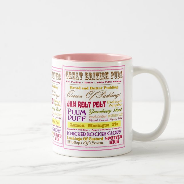 Great British Puds Nostalgia Two-Tone Coffee Mug (Right)