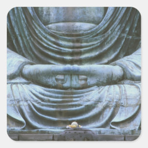 Great Buddha Detail, Kotokuji Temple, Kamakura, 2 Square Sticker