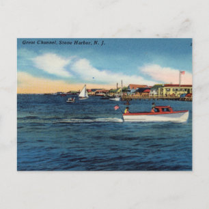 Great Channel, Stone Harbour, New Jersey Postcard