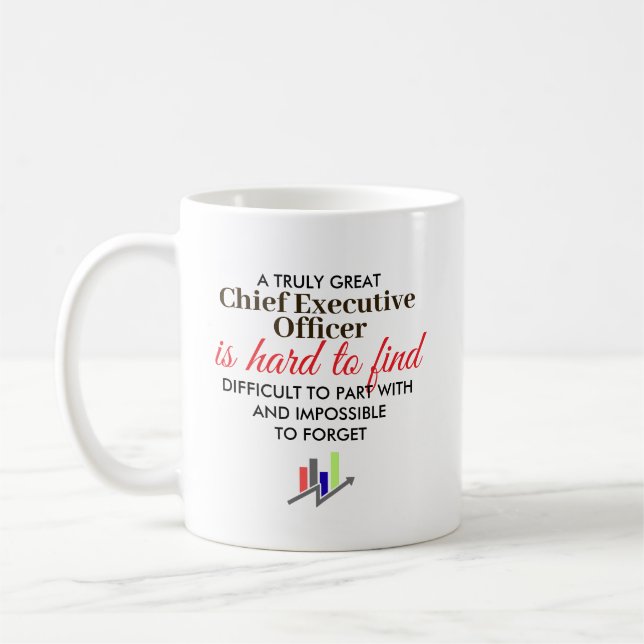 Great Chief Executive Officer Personalized Gift Coffee Mug (Left)