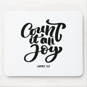 Great Christian count It All Joy Mouse Mat