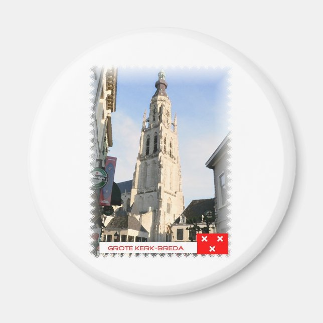 Great Church, Breda, the Netherlands Magnet (Front)