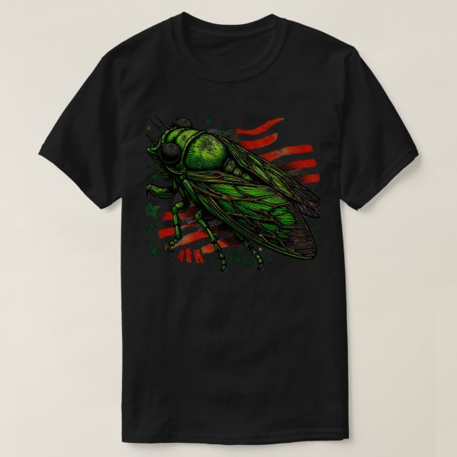 Great Cicada Comeback Tour 2024 Chicago Insect Inv T-Shirt (Design Front)