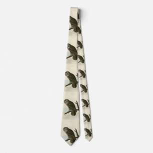Great Cinereous Owl from Audubon Birds of America Tie