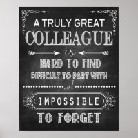 Great Colleague Gift Poster