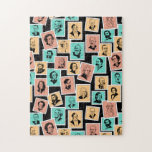 Great composers on stamps, tricolour pattern - 2 jigsaw puzzle<br><div class="desc">My graphic portraits of the greatest composers on stamp.
Saint-Saëns Rossini Puccini Bizet Verdi Rachmaninoff Mendelssohn Ravel Prokofiev Elgar Vivaldi Schumann Stravinsky Strauss Tchaikovsky Grieg Mozart Liszt Bach Brahms Beethoven Wagner Schubert Handel Mahler Debussy Mussorgsky Chopin Dvořák Haydn</div>