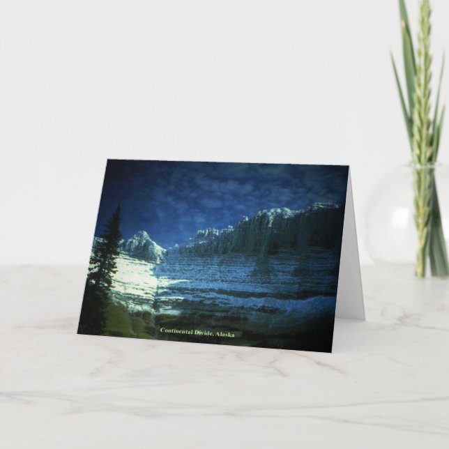 Great Continental Divide Alaska General Friendship Thank You Card (Front)