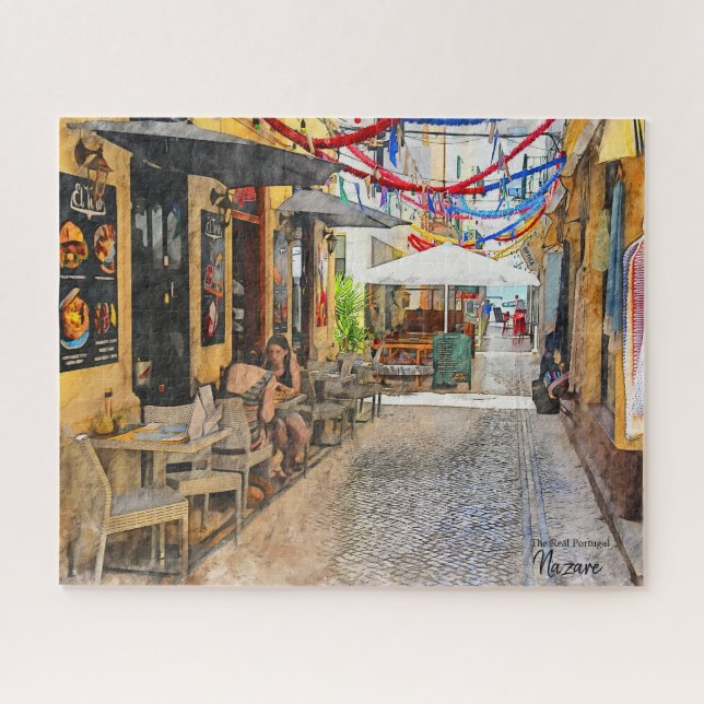Great Conversations in Nazare, Portugal  Jigsaw Puzzle (Horizontal)