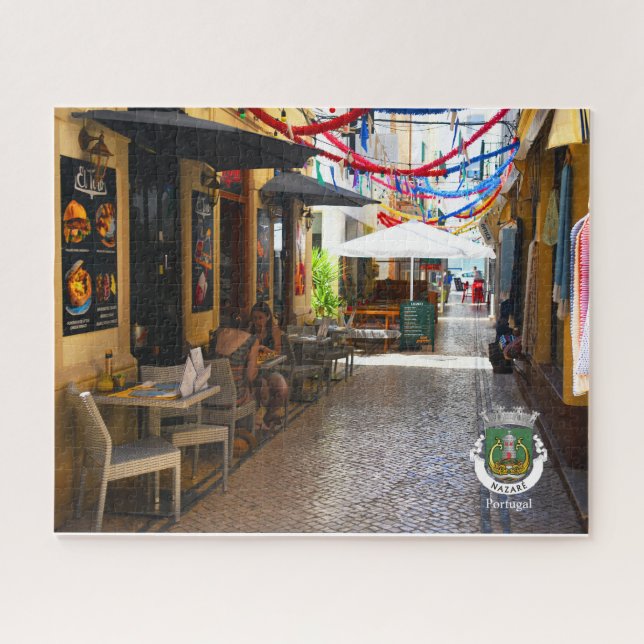 Great Conversations in Nazare, Portugal  Jigsaw Puzzle (Horizontal)