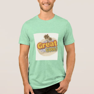Great Cool Summer Graphic Unisex T-Shirt Tri-Blend Shirt