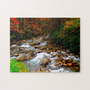 Great Creek  Smoky Mountains. Jigsaw Puzzle
