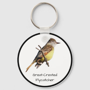 Great-Crested Flycatcher Key Ring
