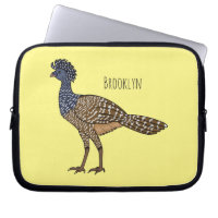 Great curassow bird cartoon illustration