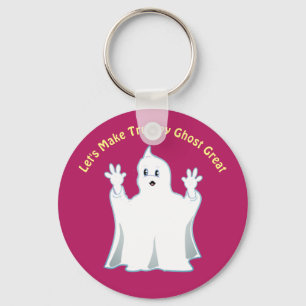 Great Cute Trumpy Ghost Key Ring