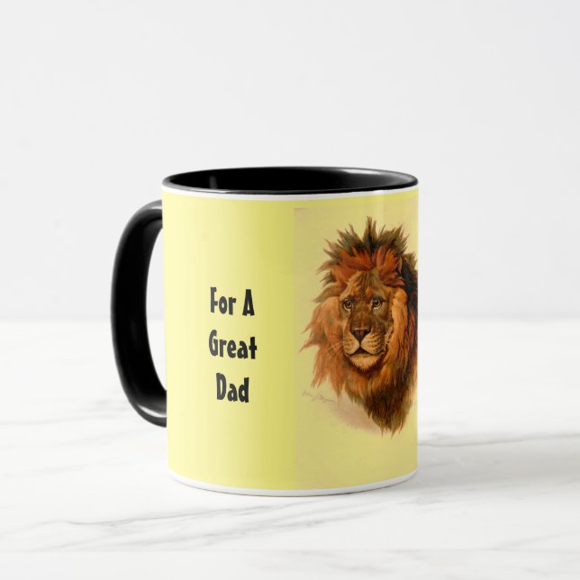 Great Dad Lion Combo Mug (Front Left)