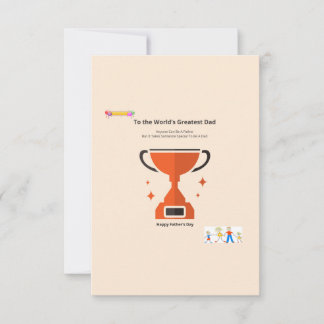 Great Daddy Thank You Card