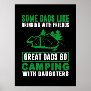 Great Dads Camping With Daughters Poster
