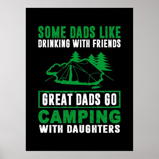 Great Dads Camping With Daughters Poster (Front)