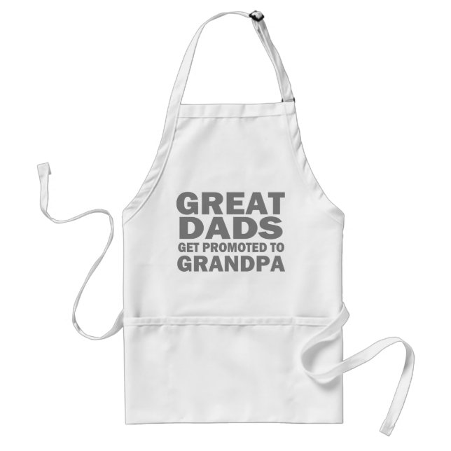 Great Dad's Get Promoted to Grandpa Standard Apron (Front)