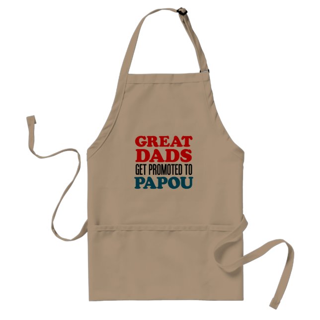 Great Dads Promoted Papou apron. Standard Apron (Front)