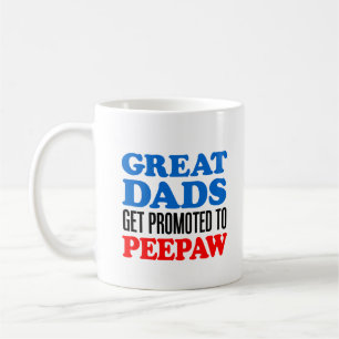 Great Dads Promoted Peepaw Southern Grandpa Coffee Mug