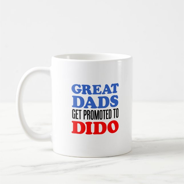 Great Dads Promoted To Dido Ukrainian Grandfather Coffee Mug (Left)