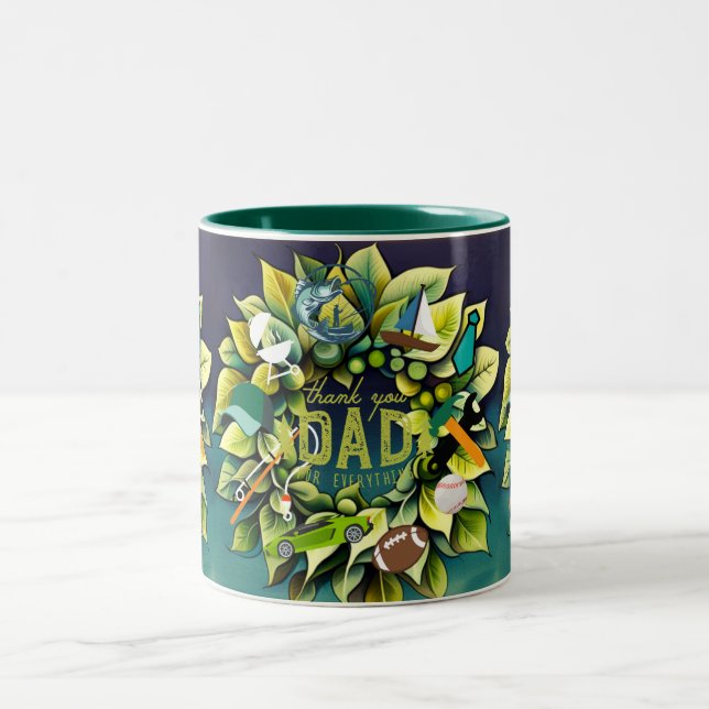 Great Dads Two-Tone Coffee Mug (Center)