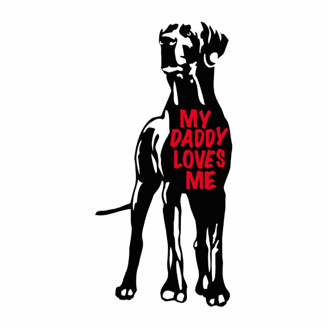 Great Dane 3d ornament Cutout Photo Sculpture Magnet (Front)