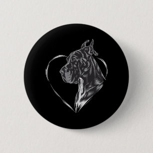 Great Dane 6 Cm Round Badge