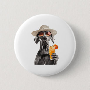Great Dane 6 Cm Round Badge