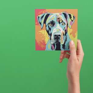 Great Dane Abstract Pop Art Anniversary