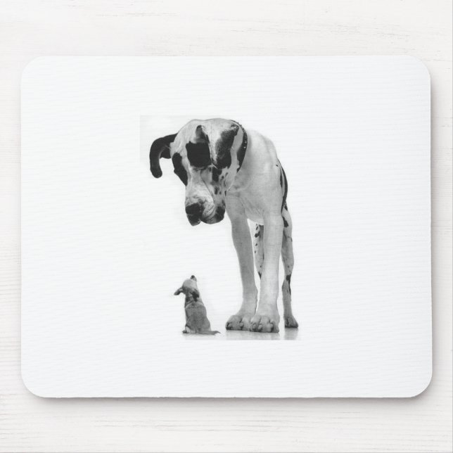 great-dane-and-chihuahua1 mouse mat (Front)